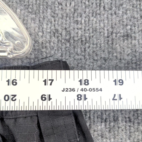 CQR Men's Cargo Pants Black Actual 35x29 Flat Front Multi-Pocket Polyester Blend - Picture 9 of 10